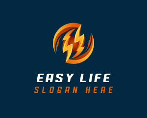 Electric Lightning Charge logo design