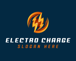 Electric Lightning Charge logo design