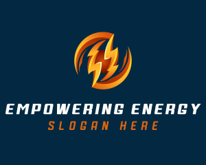 Electric Lightning Charge logo design