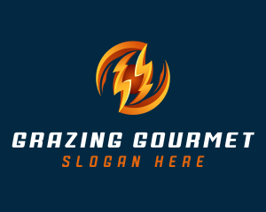 Electric Lightning Charge logo design