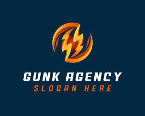 Electric Lightning Charge logo design