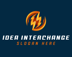 Electric Lightning Charge logo design