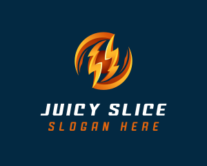 Electric Lightning Charge logo design