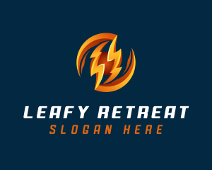 Electric Lightning Charge logo design