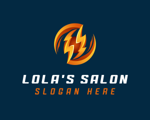 Electric Lightning Charge logo design