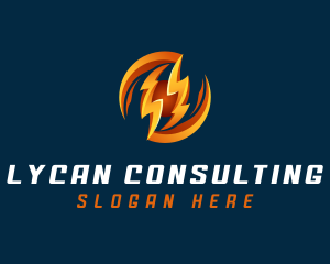 Electric Lightning Charge logo design