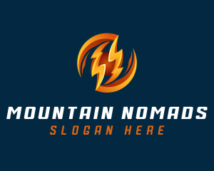 Electric Lightning Charge logo design