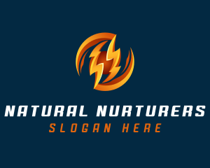 Electric Lightning Charge logo design