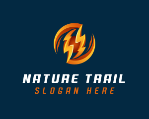 Electric Lightning Charge logo design