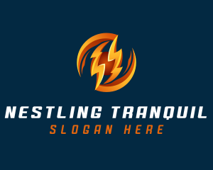 Electric Lightning Charge logo design