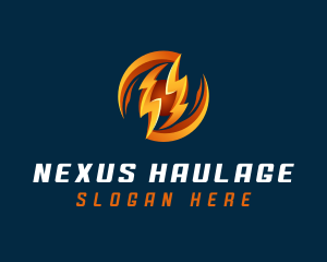 Electric Lightning Charge logo design