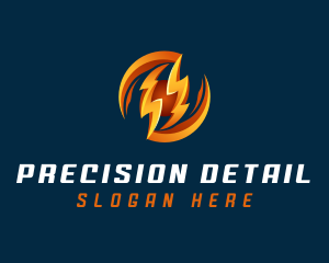 Electric Lightning Charge logo design