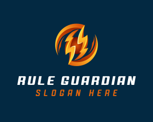 Electric Lightning Charge logo design