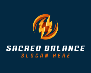 Electric Lightning Charge logo design