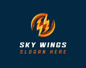 Electric Lightning Charge logo design