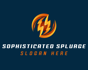 Electric Lightning Charge logo design