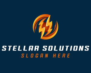 Electric Lightning Charge logo design