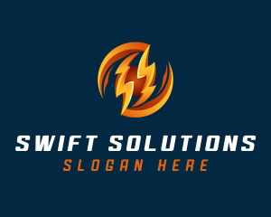 Electric Lightning Charge logo design