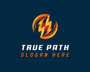 Electric Lightning Charge logo design