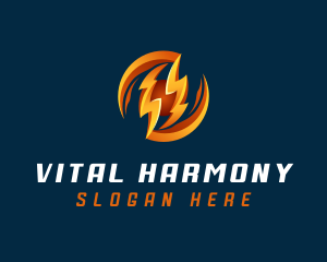 Electric Lightning Charge logo design