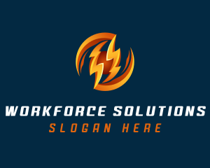 Electric Lightning Charge logo design