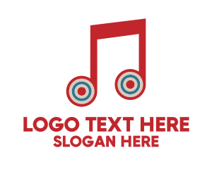 Tune - Musical Note Target logo design