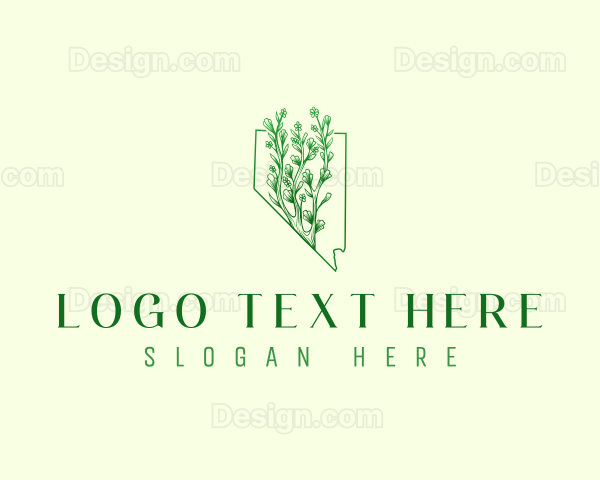 Nevada Flower Sagebrush Logo