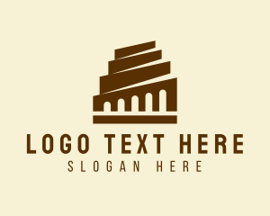 Ancient - Ancient Building Construction logo design