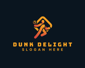 Basketball Sports Dunk logo