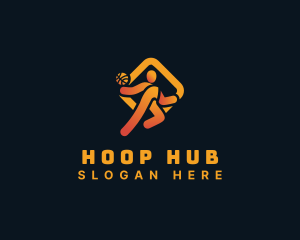 Basketball Sports Dunk logo