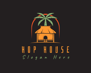 Tropical House Residence logo design