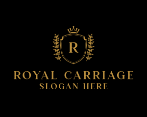 Royal Shield Crown logo design