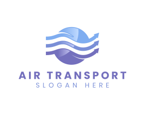 HVAC Air Flow logo design