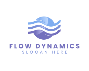 HVAC Air Flow logo design