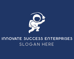 Astronaut Leadership Coach logo design