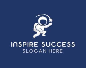 Astronaut Leadership Coach logo design