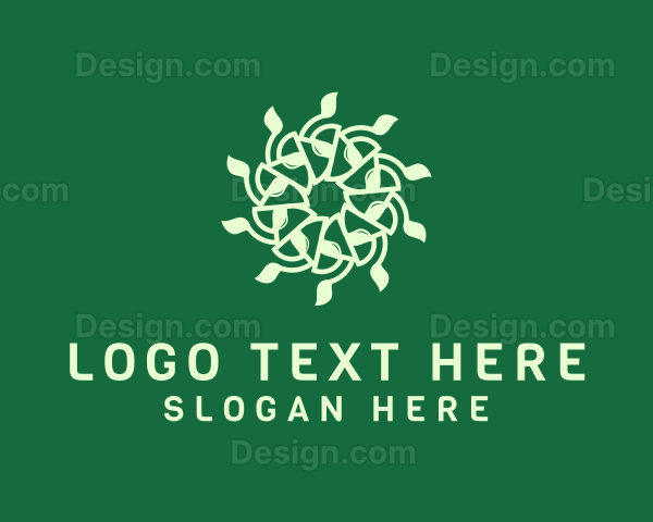 Natural Leaf Pattern Logo
