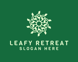 Natural Leaf Pattern  logo design