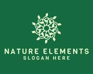 Natural Leaf Pattern  logo design