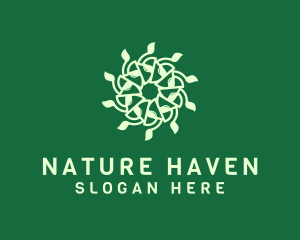 Natural Leaf Pattern  logo design