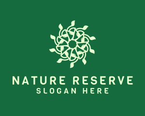 Natural Leaf Pattern  logo design