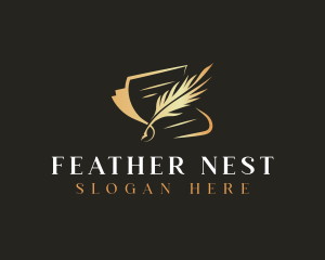 Writing Quill Feather logo