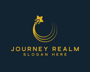Star Travel Airplane logo