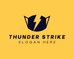 Thunder Bolt Face Mask logo design