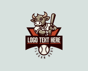 Baseball League Bull logo