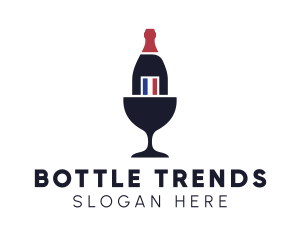 Wine Glass Bottle logo