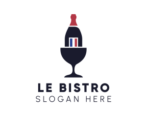 Wine Glass Bottle logo