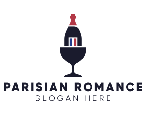 Wine Glass Bottle logo