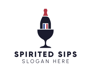 Wine Glass Bottle logo