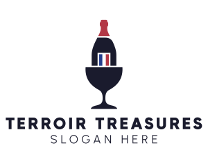 Wine Glass Bottle logo
